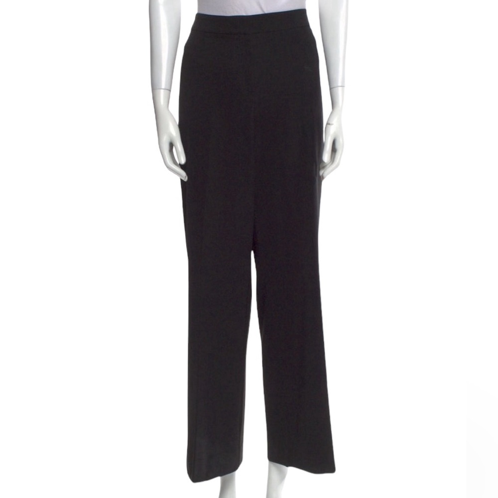 EUC St. John Caviar black wide leg pants
